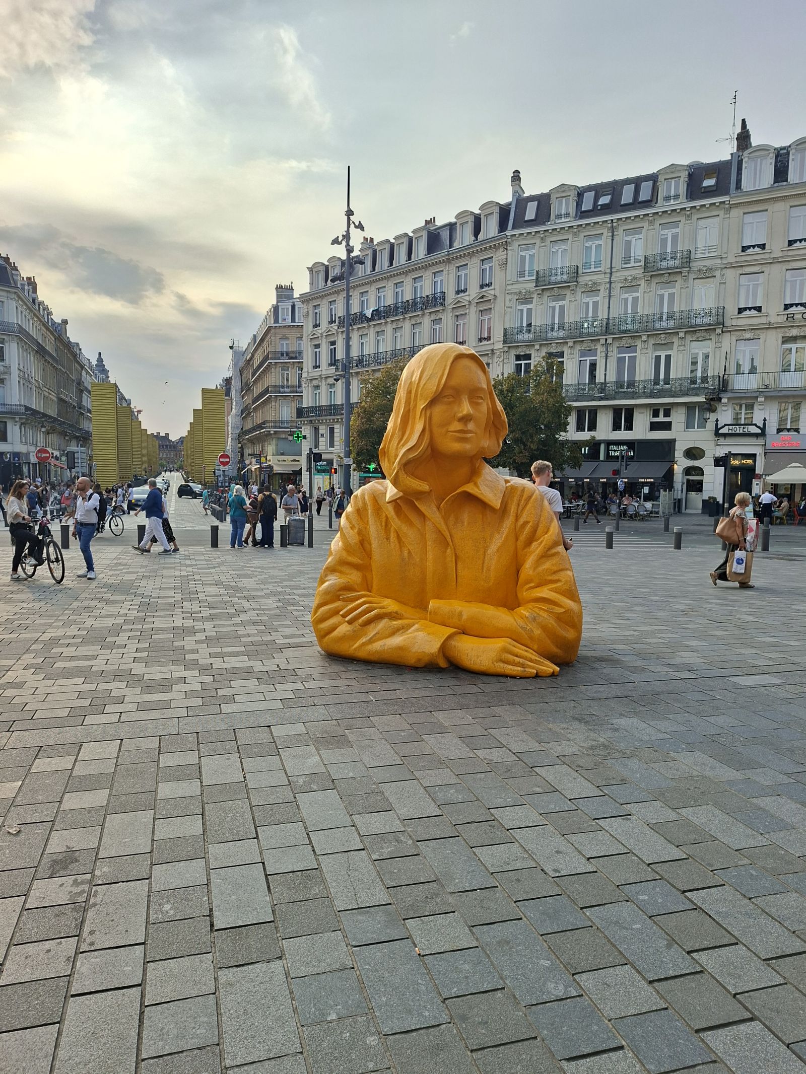 Romy sculpture in Lille
